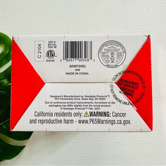 Nostalgia MyMini Red Waffle Maker NEW - Picture 3 of 10